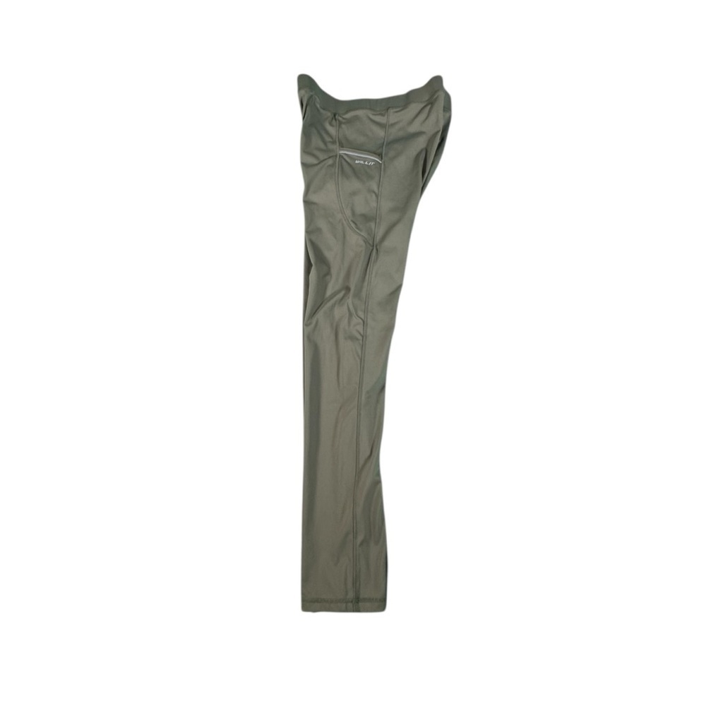 Willit Women’s Thermal Running Leggings XL Olive Green Stretch Workout Pants - Picture 4 of 8